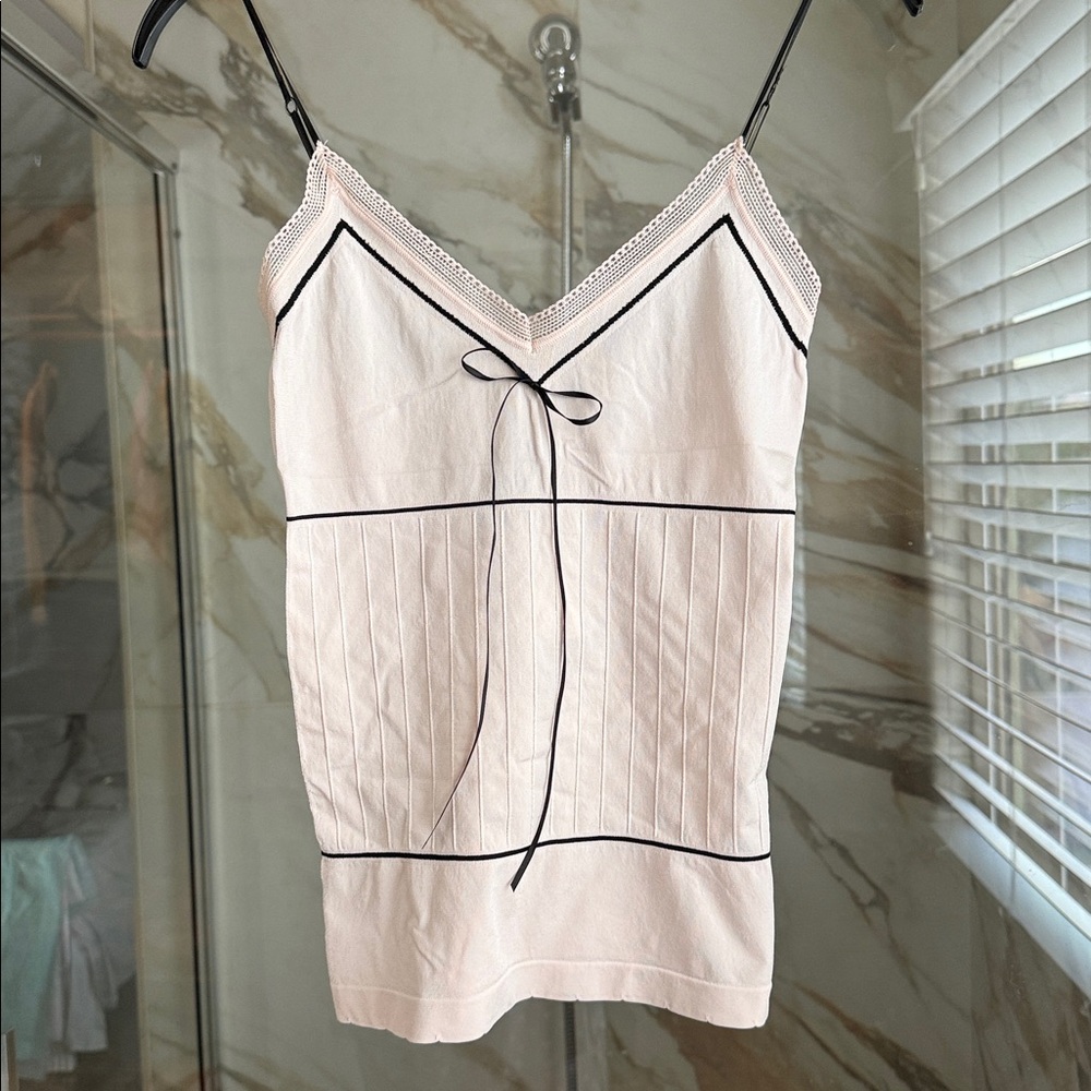 Nicole Miller Blush Chemise with Black Trim